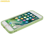 AMORUS TPU Case for iPhone SE (2022) / (2020) / 8 / 7 Precise Cutouts Fiber Lining Shockproof Phone Cover