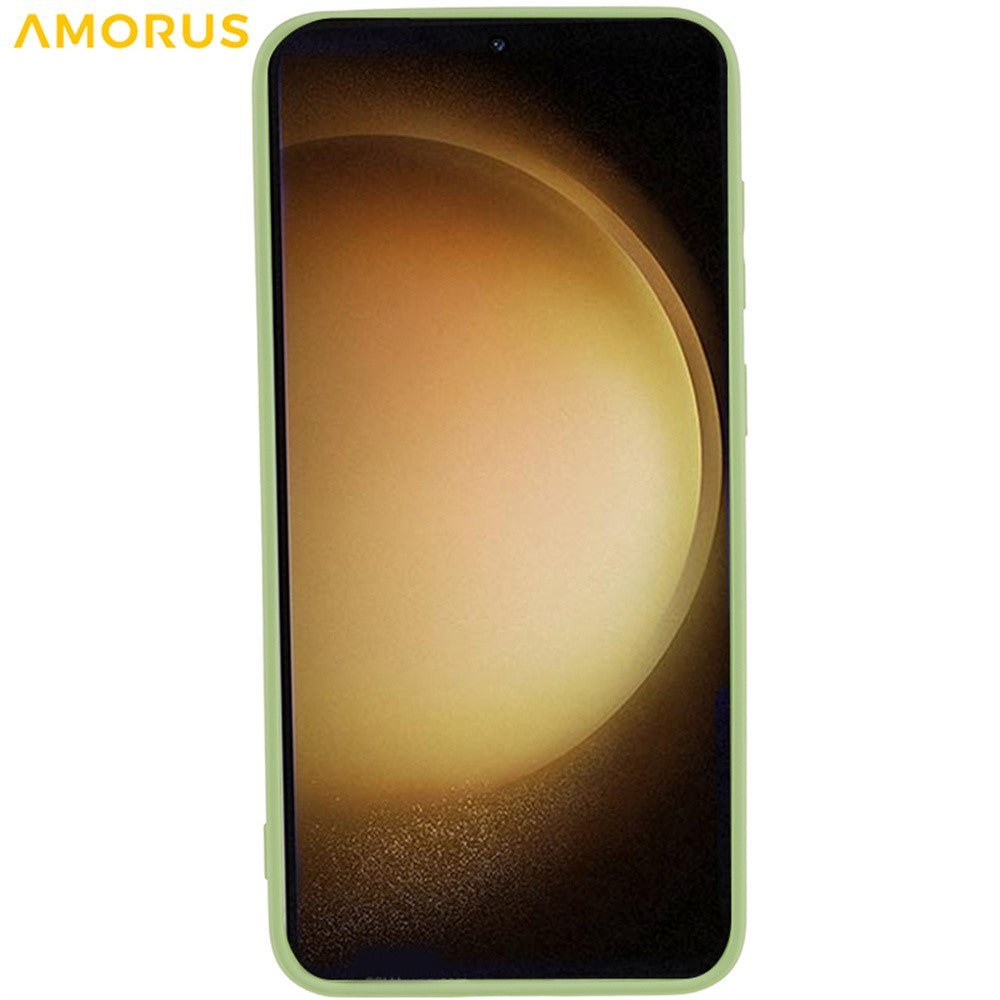 AMORUS Cover til Samsung Galaxy S23 Præcise udskæringer TPU-fiberforing Stødsikkert telefoncover