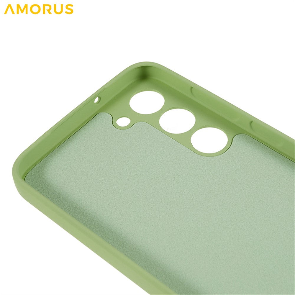 AMORUS Cover til Samsung Galaxy S23 Præcise udskæringer TPU-fiberforing Stødsikkert telefoncover