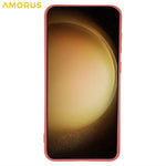 AMORUS til Samsung Galaxy S23+ Cover Præcise Udskæringer TPU Fiberforing Stødsikkert Telefoncover