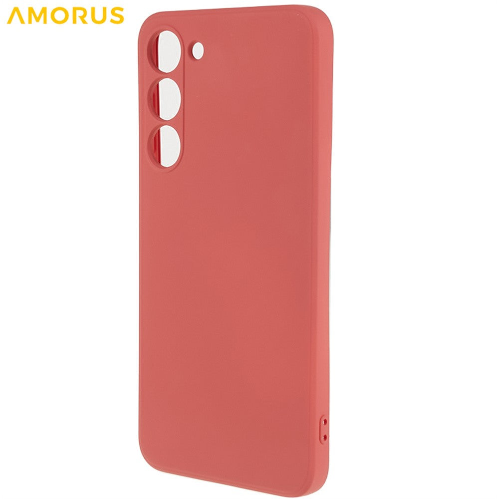 AMORUS til Samsung Galaxy S23+ Cover Præcise Udskæringer TPU Fiberforing Stødsikkert Telefoncover