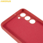 AMORUS til Samsung Galaxy S23+ Cover Præcise Udskæringer TPU Fiberforing Stødsikkert Telefoncover