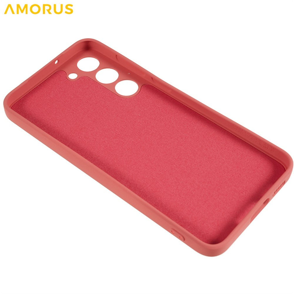AMORUS til Samsung Galaxy S23+ Cover Præcise Udskæringer TPU Fiberforing Stødsikkert Telefoncover