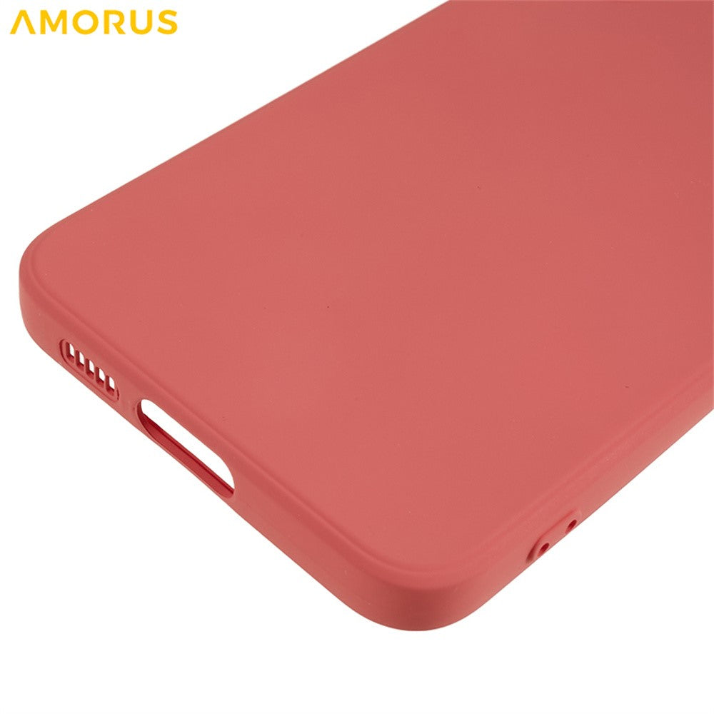 AMORUS til Samsung Galaxy S23+ Cover Præcise Udskæringer TPU Fiberforing Stødsikkert Telefoncover
