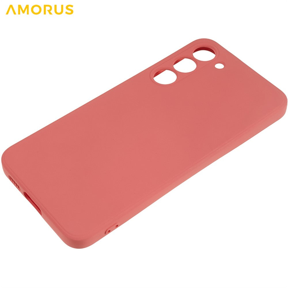 AMORUS til Samsung Galaxy S23+ Cover Præcise Udskæringer TPU Fiberforing Stødsikkert Telefoncover