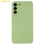 AMORUS For Samsung Galaxy S22 5G Case Precise Cutouts TPU Fiber Lining Shockproof Phone Cover