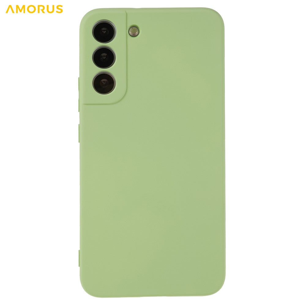 AMORUS For Samsung Galaxy S22 5G Case Precise Cutouts TPU Fiber Lining Shockproof Phone Cover