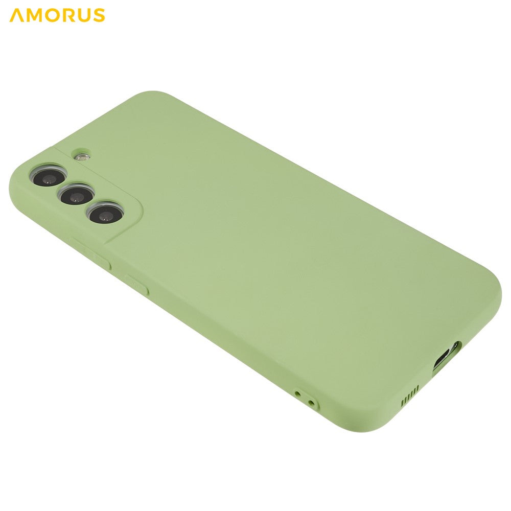 AMORUS For Samsung Galaxy S22 5G Case Precise Cutouts TPU Fiber Lining Shockproof Phone Cover