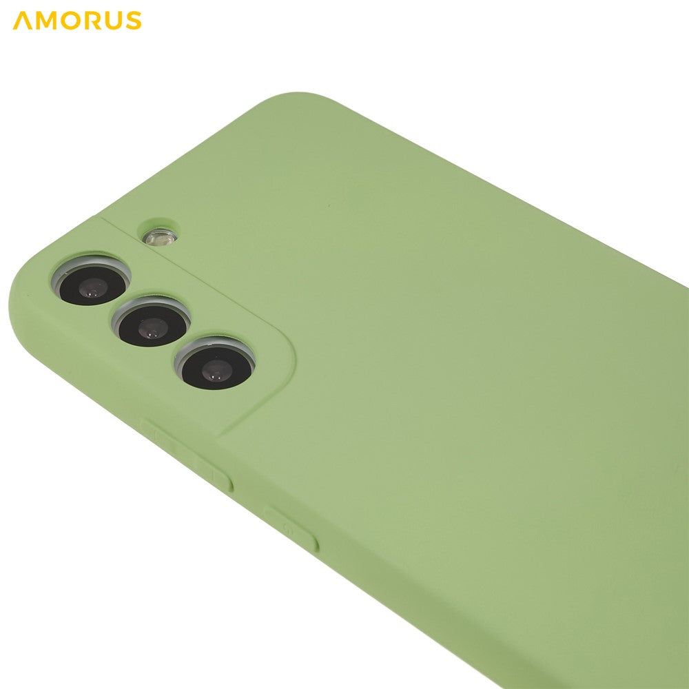 AMORUS For Samsung Galaxy S22 5G Case Precise Cutouts TPU Fiber Lining Shockproof Phone Cover