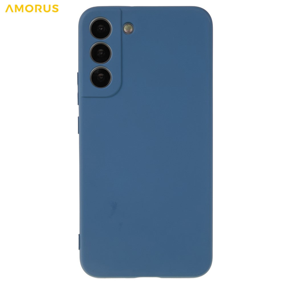 AMORUS For Samsung Galaxy S22+ 5G Case Precise Cutouts TPU Fiber Lining Shockproof Phone Cover