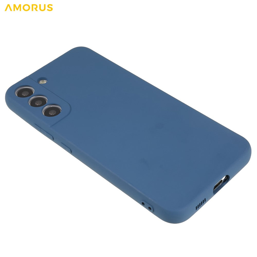 AMORUS For Samsung Galaxy S22+ 5G Case Precise Cutouts TPU Fiber Lining Shockproof Phone Cover