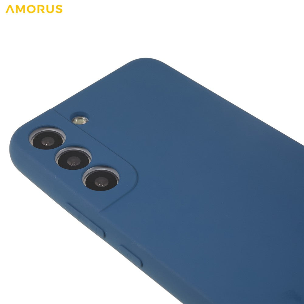 AMORUS For Samsung Galaxy S22+ 5G Case Precise Cutouts TPU Fiber Lining Shockproof Phone Cover