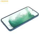 AMORUS For Samsung Galaxy S22+ 5G Case Precise Cutouts TPU Fiber Lining Shockproof Phone Cover