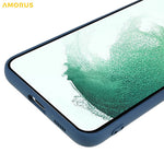 AMORUS For Samsung Galaxy S22+ 5G Case Precise Cutouts TPU Fiber Lining Shockproof Phone Cover