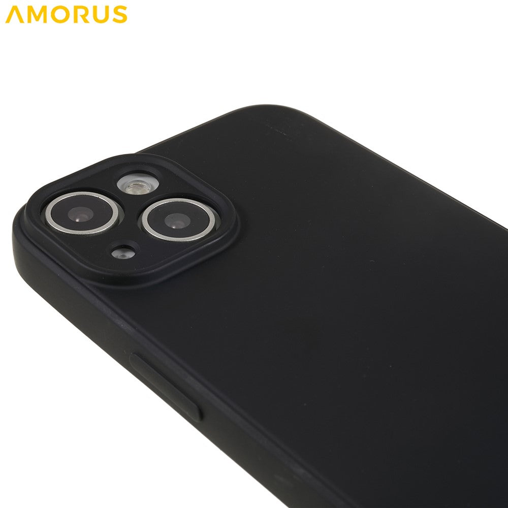AMORUS For iPhone 13 Case Precise Cutouts TPU Fiber Lining Shockproof Phone Cover