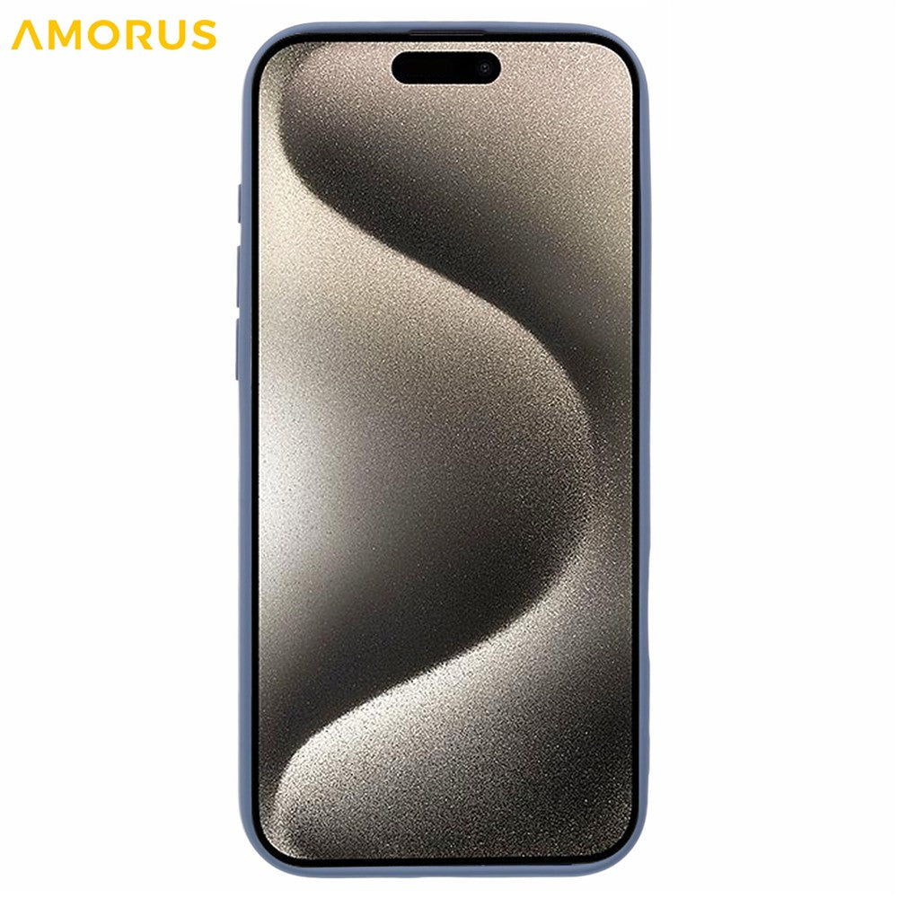 AMORUS For iPhone 16 Pro Case Precise Cutouts TPU Fiber Lining Shockproof Phone Cover