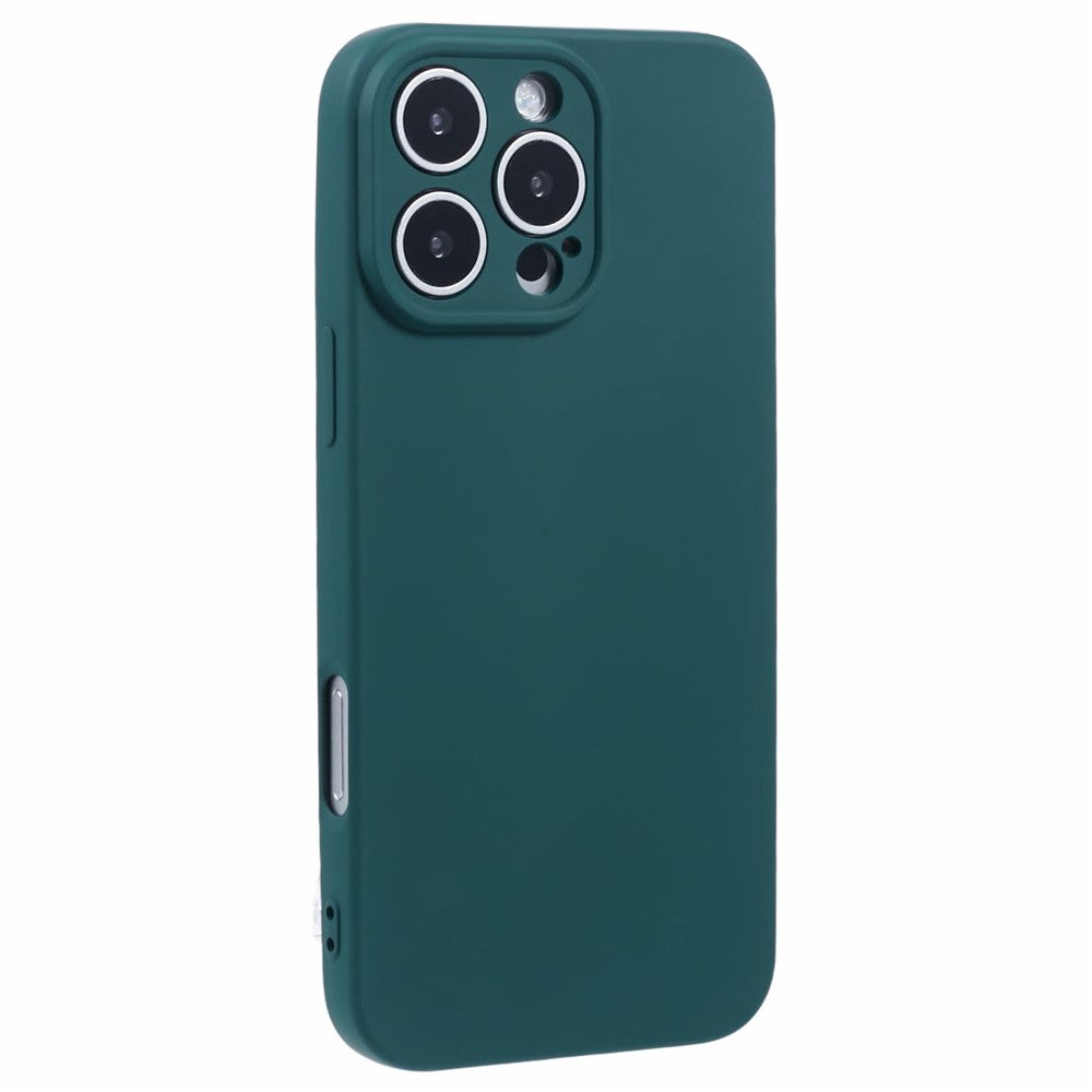 AMORUS För iPhone 16 Pro Skal Precisa Utskärningar TPU Fiberfoder Stötsäkert mobilskal