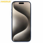 AMORUS For iPhone 16 Pro Max Case Precise Cutouts TPU Fiber Lining Shockproof Phone Cover