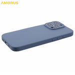 AMORUS For iPhone 16 Pro Max Case Precise Cutouts TPU Fiber Lining Shockproof Phone Cover