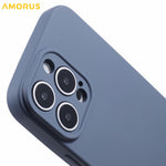 AMORUS For iPhone 16 Pro Max Case Precise Cutouts TPU Fiber Lining Shockproof Phone Cover