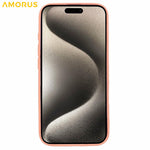 AMORUS For iPhone 16 Plus Case Precise Cutouts TPU Fiber Lining Shockproof Phone Cover