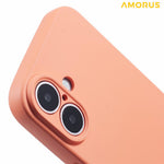 AMORUS For iPhone 16 Plus Case Precise Cutouts TPU Fiber Lining Shockproof Phone Cover