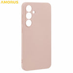 AMORUS For Samsung Galaxy S24 FE Case Precise Cutouts TPU Fiber Lining Shockproof Phone Cover
