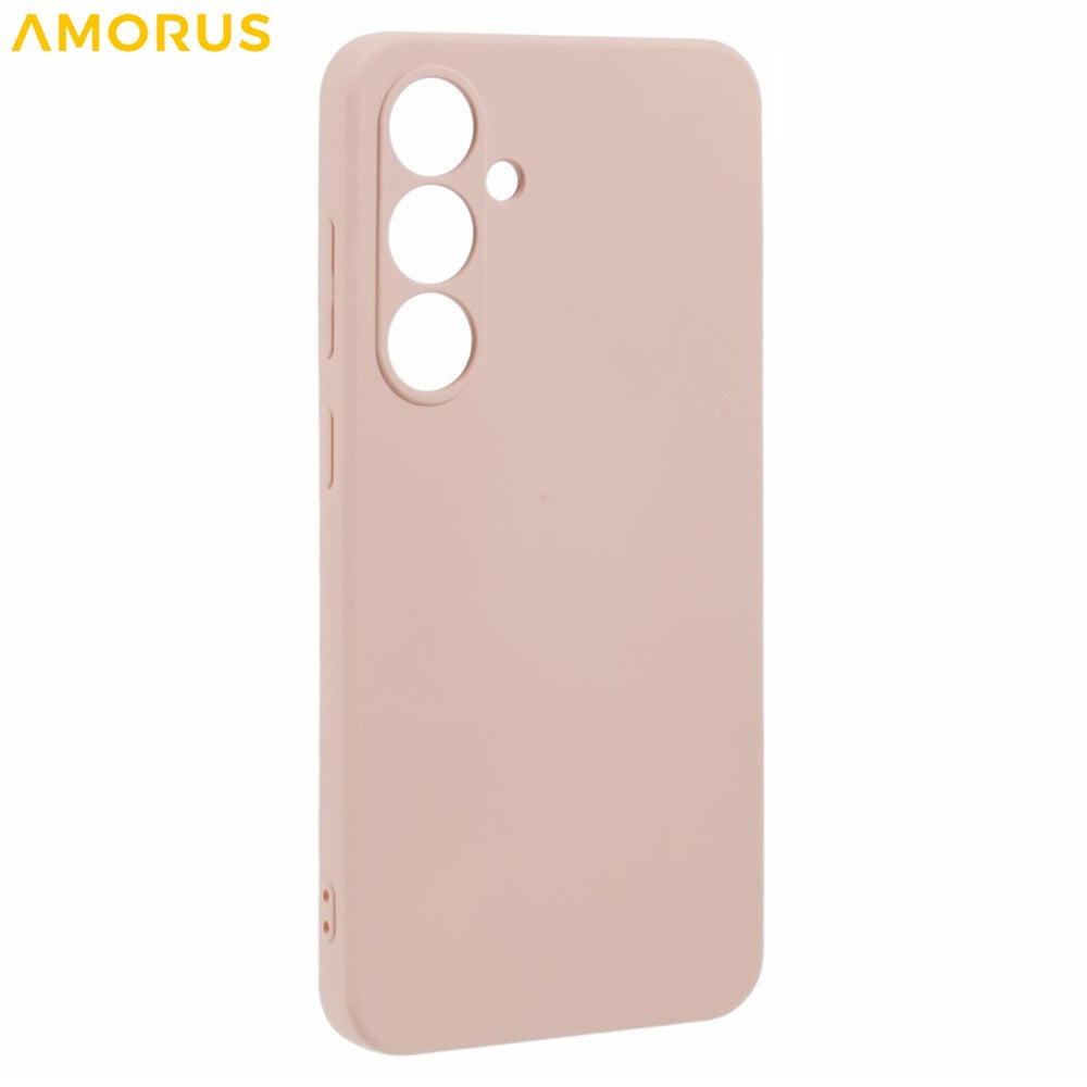 AMORUS For Samsung Galaxy S24 FE Case Precise Cutouts TPU Fiber Lining Shockproof Phone Cover