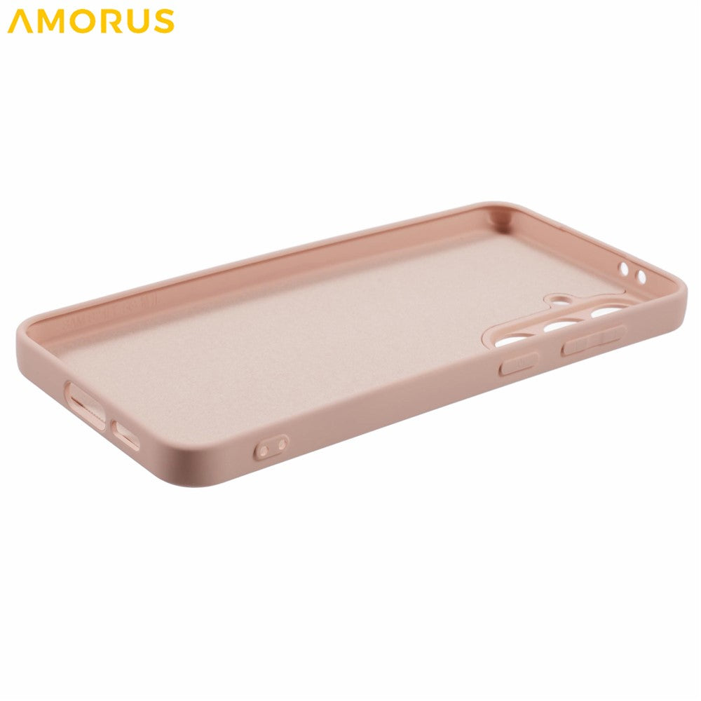 AMORUS For Samsung Galaxy S24 FE Case Precise Cutouts TPU Fiber Lining Shockproof Phone Cover