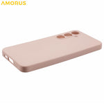 AMORUS For Samsung Galaxy S24 FE Case Precise Cutouts TPU Fiber Lining Shockproof Phone Cover