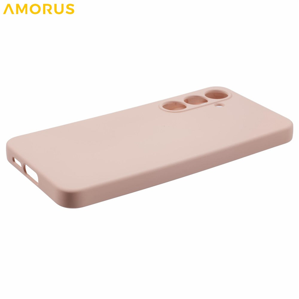 AMORUS For Samsung Galaxy S24 FE Case Precise Cutouts TPU Fiber Lining Shockproof Phone Cover