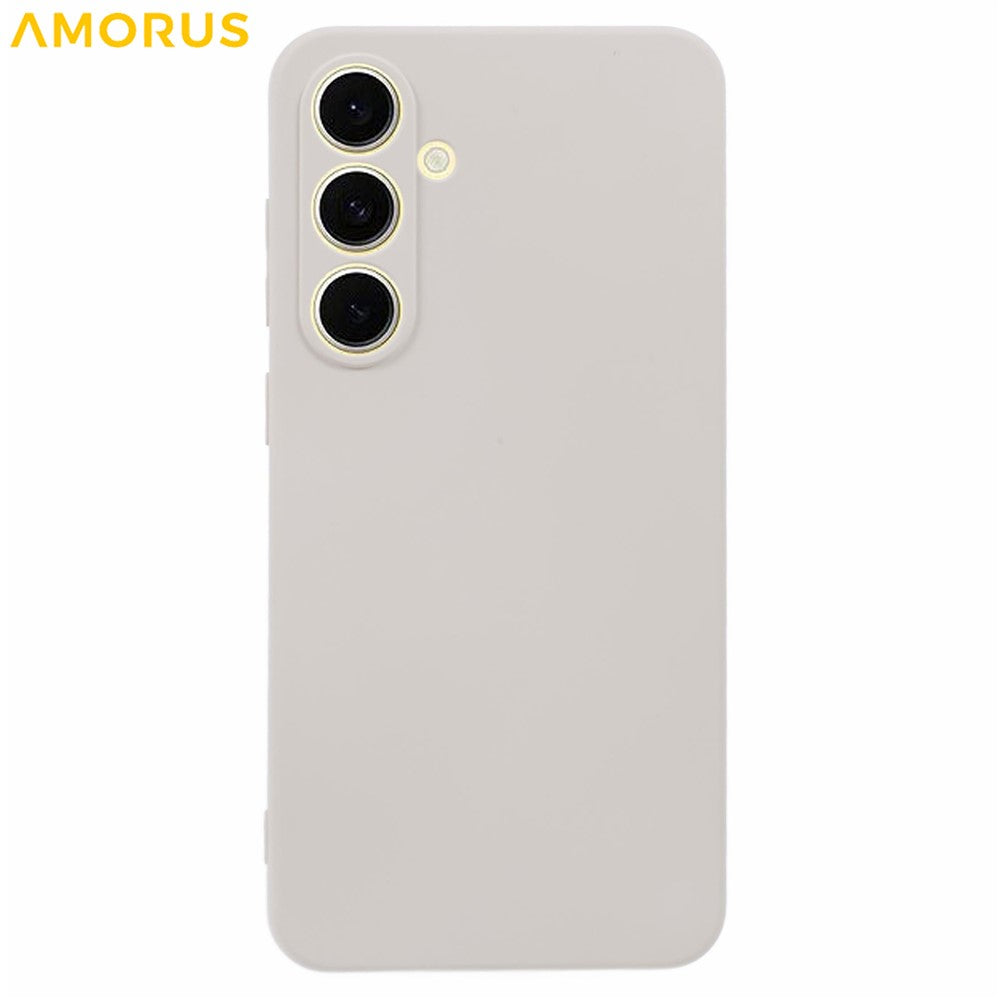 AMORUS For Samsung Galaxy S24 FE Case Precise Cutouts TPU Fiber Lining Shockproof Phone Cover