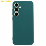 AMORUS For Samsung Galaxy S24 FE Case Precise Cutouts TPU Fiber Lining Shockproof Phone Cover