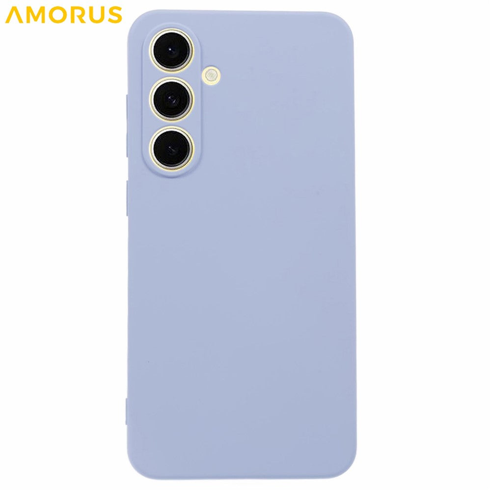 AMORUS For Samsung Galaxy S24 FE Case Precise Cutouts TPU Fiber Lining Shockproof Phone Cover