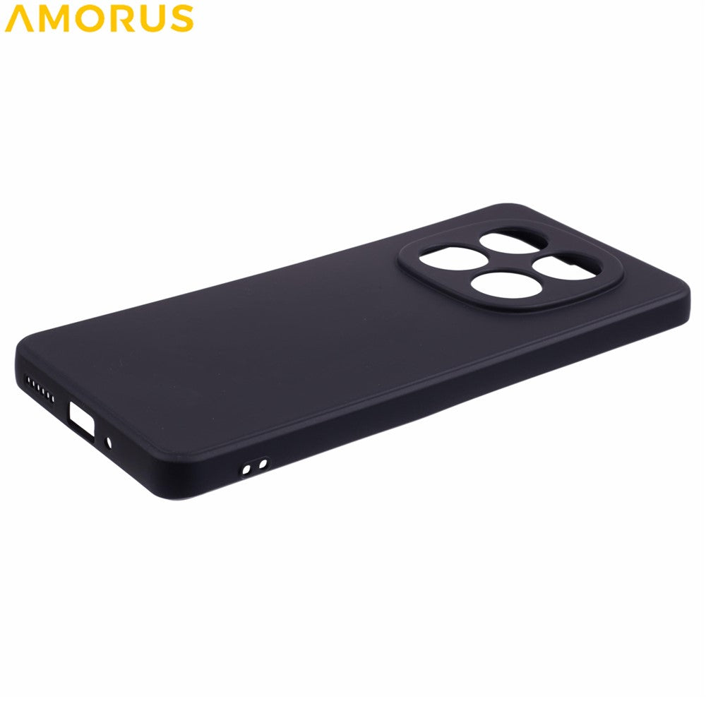 AMORUS For Xiaomi Redmi Note 14 Pro 5G  /  Poco X7 5G Case Precise Cutouts TPU Fiber Lining Shockproof Phone Cover