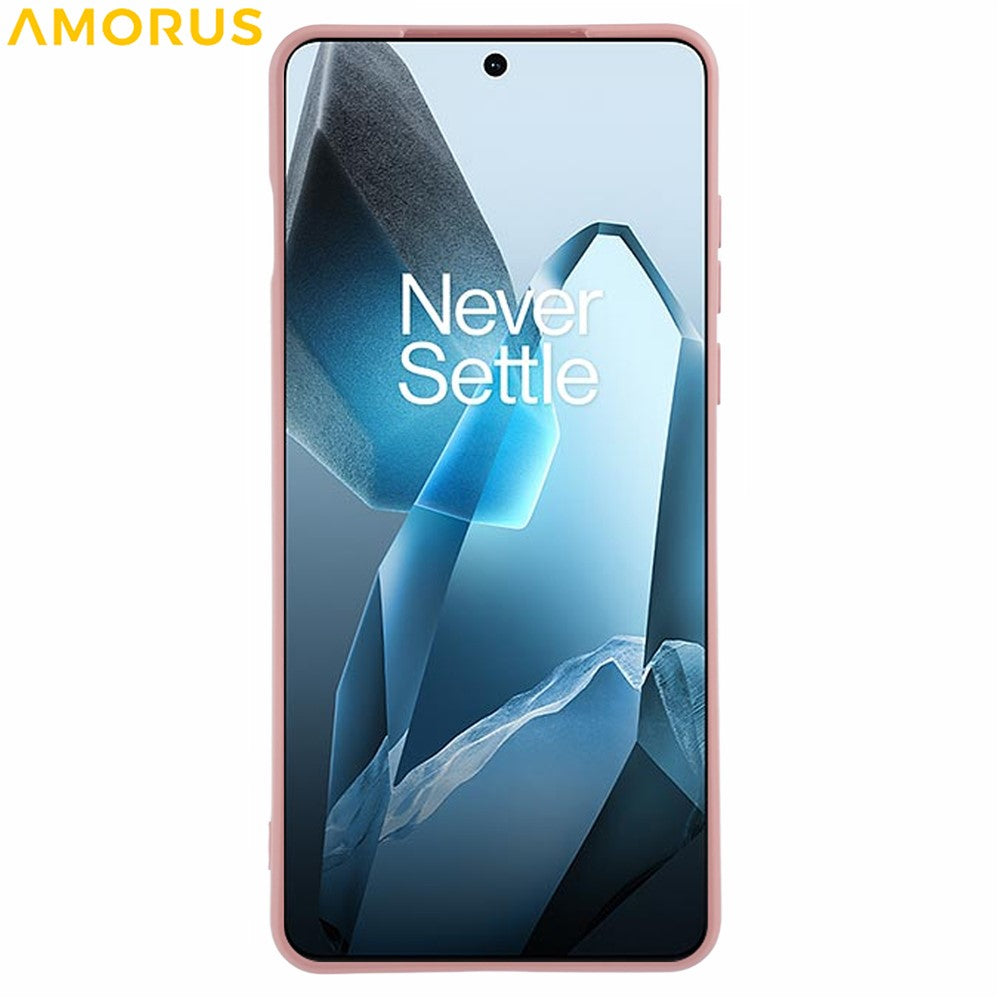 AMORUS For OnePlus 13 Case Precise Cutouts TPU Fiber Lining Shockproof Phone Cover