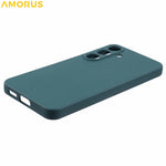 AMORUS For Samsung Galaxy S25 Case Precise Cutouts TPU Fiber Lining Shockproof Phone Cover