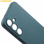 AMORUS For Samsung Galaxy S25 Case Precise Cutouts TPU Fiber Lining Shockproof Phone Cover
