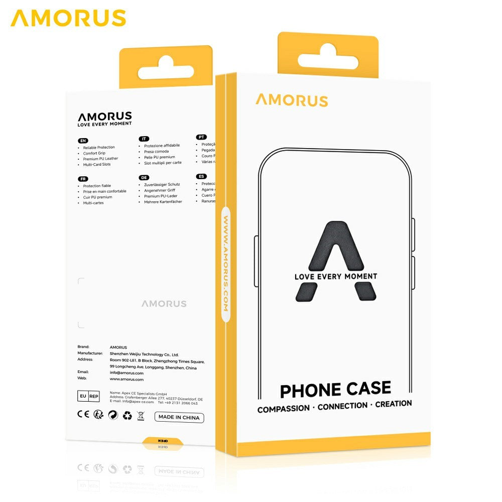 AMORUS For Samsung Galaxy S25 Case Precise Cutouts TPU Fiber Lining Shockproof Phone Cover