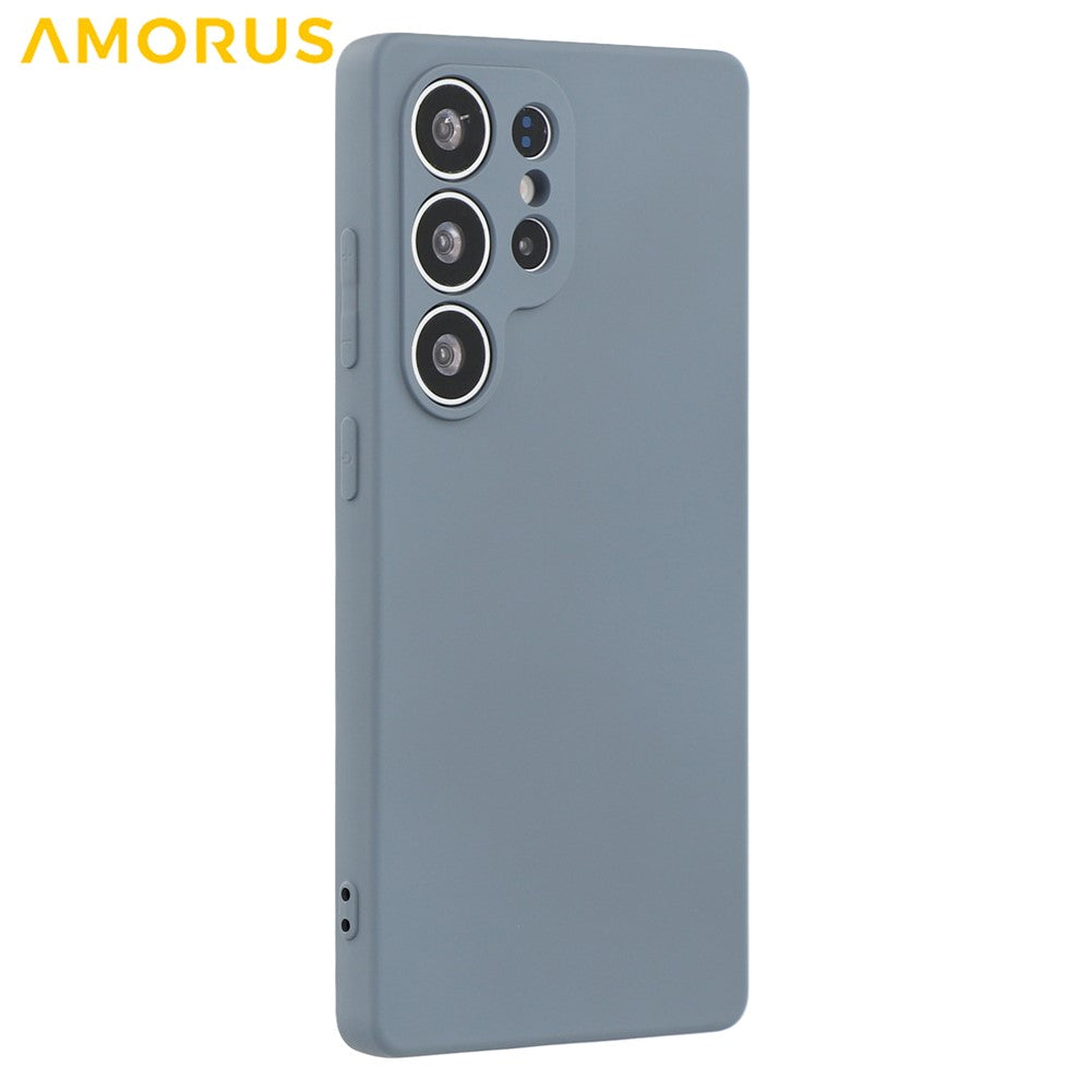 AMORUS For Samsung Galaxy S25 Ultra Case Precise Cutouts TPU Fiber Lining Shockproof Phone Cover