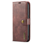 DG.MING for Samsung Galaxy S25 FE Case Detachable Split Leather Phone Cover