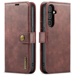 DG.MING for Samsung Galaxy S25 FE Case Detachable Split Leather Phone Cover