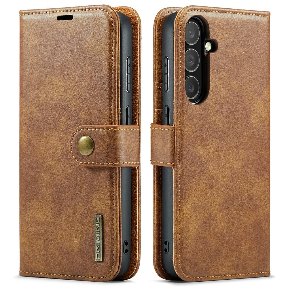 DG.MING for Samsung Galaxy S25 FE Case Detachable Split Leather Phone Cover