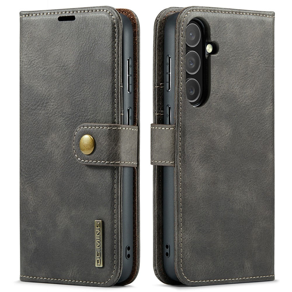 DG.MING for Samsung Galaxy S25 FE Case Detachable Split Leather Phone Cover