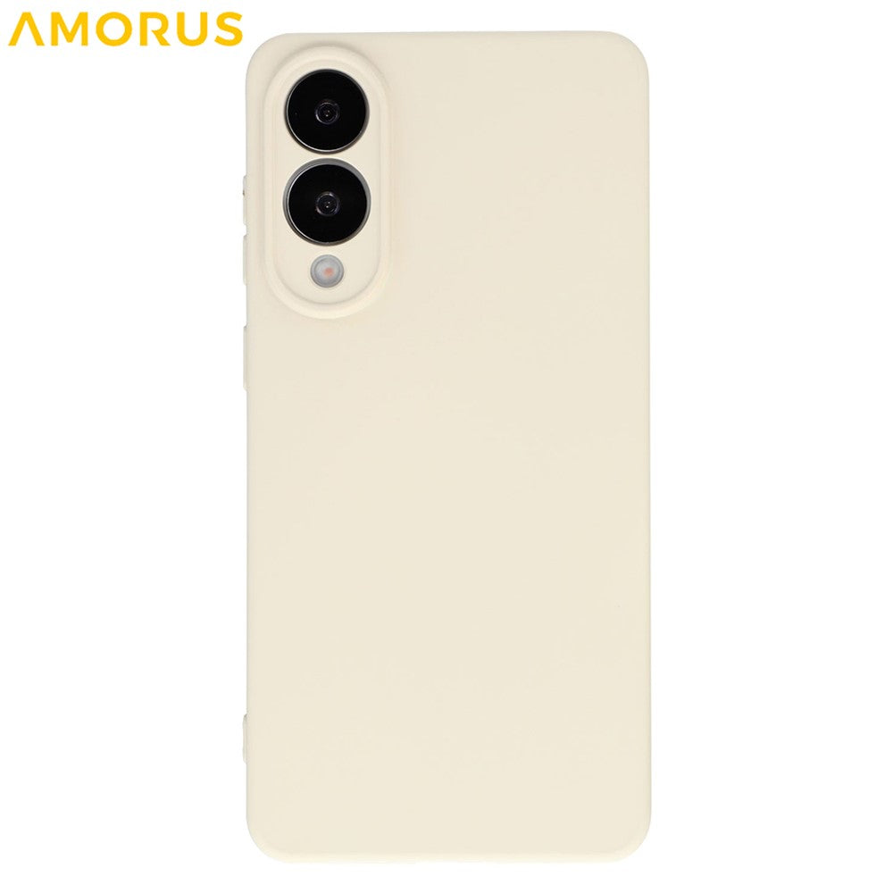 AMORUS For Samsung Galaxy S25 Edge Case Precise Cutouts TPU Fiber Lining Shockproof Phone Cover