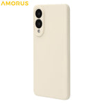 AMORUS For Samsung Galaxy S25 Edge Case Precise Cutouts TPU Fiber Lining Shockproof Phone Cover