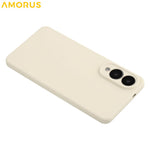 AMORUS For Samsung Galaxy S25 Edge Case Precise Cutouts TPU Fiber Lining Shockproof Phone Cover
