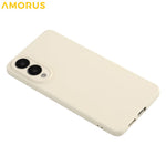 AMORUS For Samsung Galaxy S25 Edge Case Precise Cutouts TPU Fiber Lining Shockproof Phone Cover