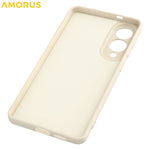 AMORUS For Samsung Galaxy S25 Edge Case Precise Cutouts TPU Fiber Lining Shockproof Phone Cover