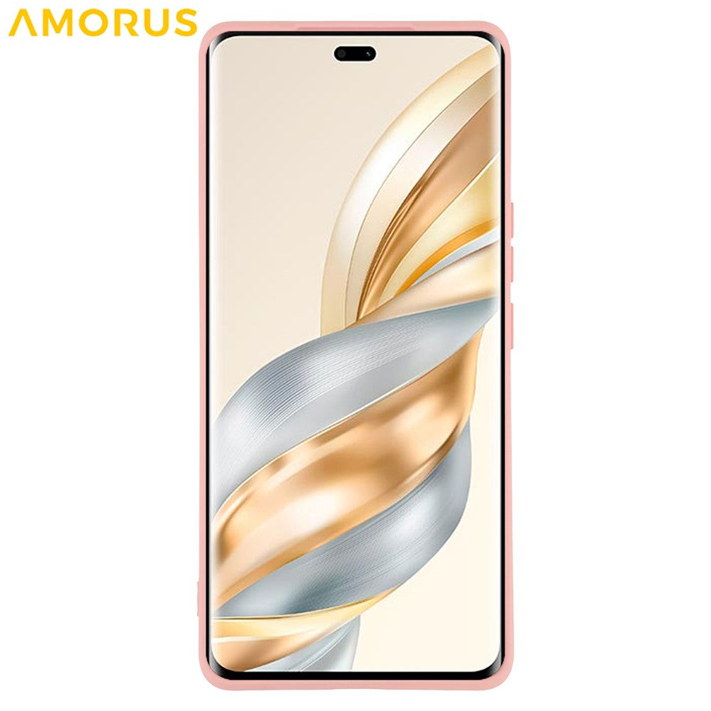 AMORUS Telefoncover til Honor Magic7 Lite 5G / X9c 5G / X60 Pro 5G Præcise udskæringer TPU Fiberforing Stødsikkert cover